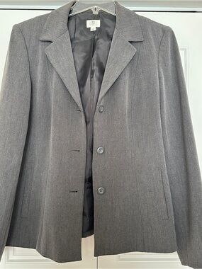 Apt 9 Classic Women's Gray Tailored Office Jacket, Sz 12